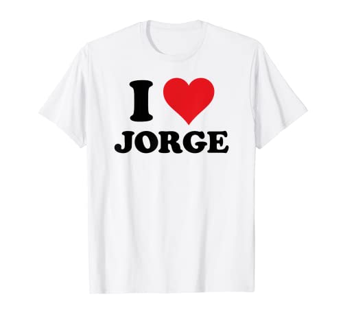 I Heart Jorge Prenom I Love Stuff T-Shirt