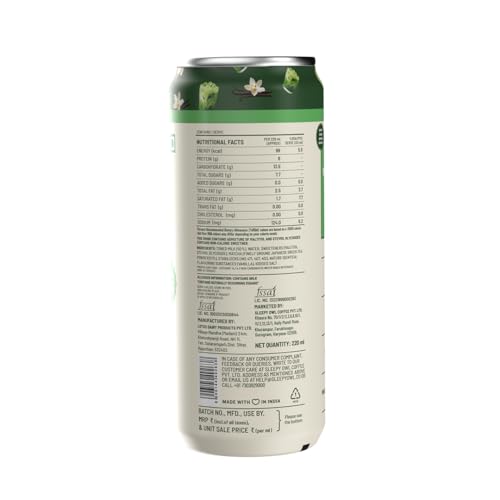 Image of Sleepy Owl Vanilla Matcha Latte Can, Ready-to-Drink Matcha Tea Beverage, Authentic Matcha Sourced from Japan, Smooth & Creamy Taste, Pack of 4 Cans (220 ml Each)