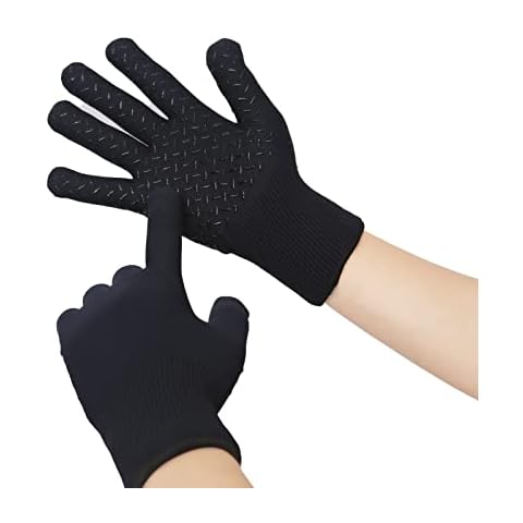 Donfri Winter Warm Gloves Men Women -Thermal for Running Cycling Driving Hiking in Cold Weather(Thicken-Black, Medium) Cover