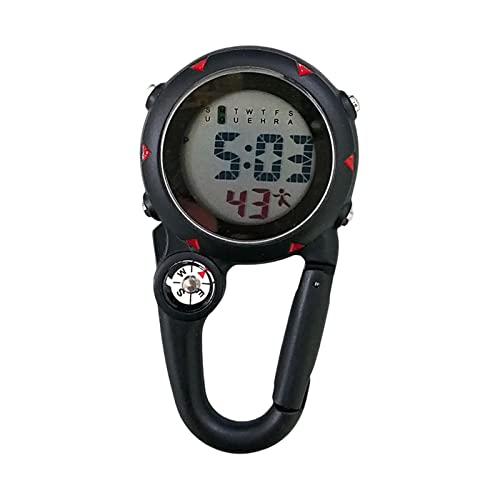 Montre mousqueton digitale pour ne plus rater l'alarme sans montre au poignet