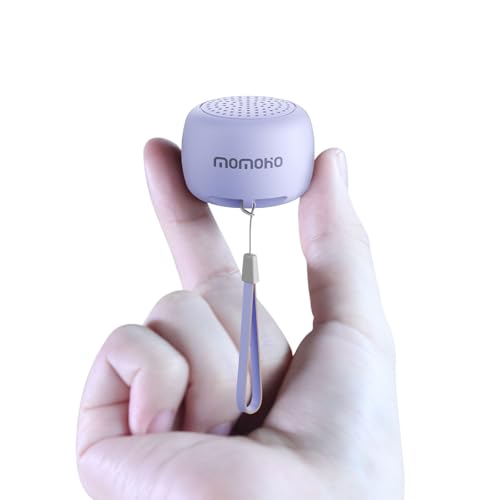 Image of Mini Bluetooth Speaker, Tiny Portable Speaker with TWS, Small Wireless with Built in Mic, for Gift Travel Outdoor Laptop (Purple)