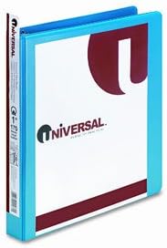 Economy D-Ring Vinyl View Binder, 1in Capacity [Set of 2] Color: Black