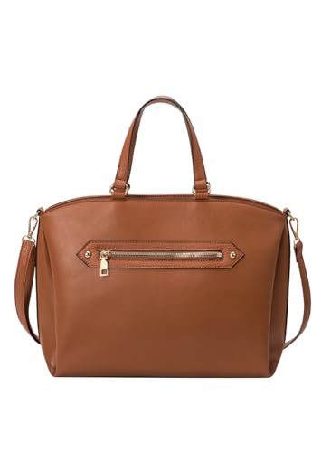 Bolsa Transversal e de Mão Feminina Tamanho Grande Estilo Casual Caramelo