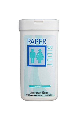 Paper Bidet (On Sale!)- Flushable, Unscented Moist Toilet Wipes 20ctNEW