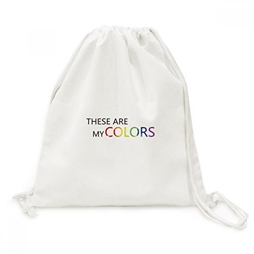 Sac à dos LGBT Ce sont Mes Couleurs en toile pour afficher votre fierté