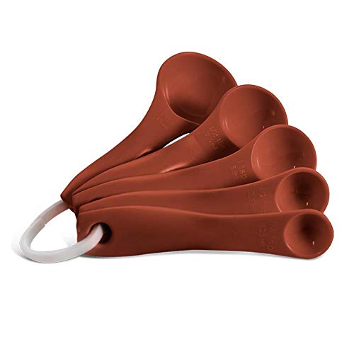 Conjunto de 5 Peças Medidores Colher Glace-Cho, Brinox, Chocolate