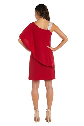 Image of R&M Richards Women's Asymmetrical Elegance Cocktail Dress