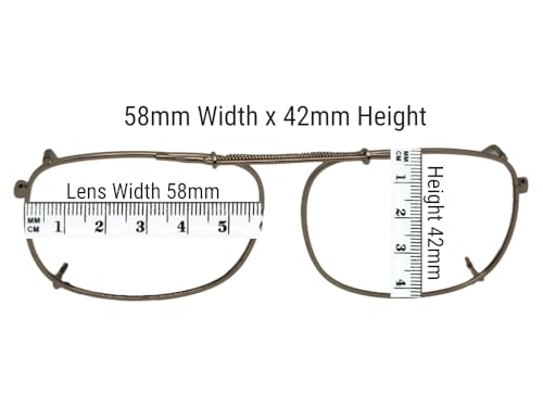 Rectangle Non Polarized Clip-On Sunglasses for Men and Women – Clip On Sunglasses For Eyewear 5