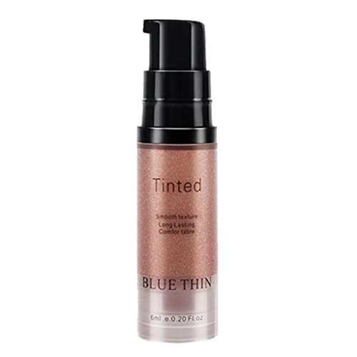 Mllkcao 2022 New Highlighter Makeup Liquid Face Eye Body C-ontour Brightener Glow Shimmer Waterproof Smooth 6ML One Size Rose Gold