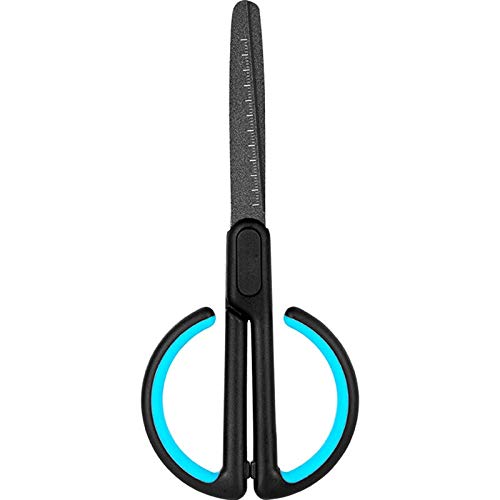 Forbici da ufficio, forbici artigianali, forbici antiaderenti da 1 pezzo con bilancia Forbici fisse per ufficio per adolescenti, forbici per nastro fai da te per la casa (arancione) (Arancione)