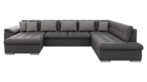 Mirjan24 Niko Bis! Sofá esquinero, sofá de diseño, con función de cama y canapé, sofá en U, gran selección de colores, paisaje vivo del fabricante