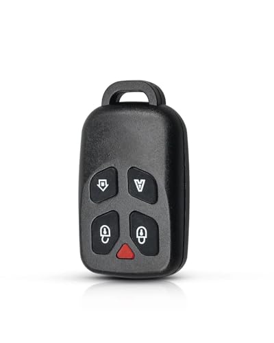 Coche remota Botones para Carcasa de Repuesto para Llave remota de Coche con Alarma de positrones y Teclado numérico de 5 Botones para Brasil Carcasa Mando Llave Coche