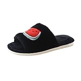 ✿Winterhausschuhe Warme Winter Hausschuhe Plüsch mit Antirutsch Sohle Schöne Hausschuhe Flauschige niedliche Hausschuhe Tolle Hausschuhe Super Hausschuhe Bequeme Hausschuhe Top Hausschuh Fluffy slippers Diabetiker Hausschuhe Plüsch Pantoffeln mit Klettverschluss flache Sohle Bequem für drinnen und draußen Hausschuhe Damen Plüsch Flauschige Fell Kuschel Pantoffeln Winter Warm Slippers Pantoffeln Unisex Leichte Pantoffeln Slip On Walking Freizeit Schuhe