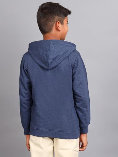 Image of ZION Hoodies for Boys - Cotton Hoodies Sweatshirt with Zipper | Solid & Regular Fit with Embroidery | Long Sleeve | for Every Occasion | Multiple Sizes & Colors (Pack of 1)