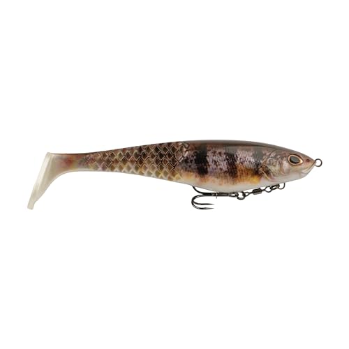 Berkley PowerBait CullShad Fishing Bait HD Yellow Perch 6 in Soft Swimbait Equipped with Fusion19TM Hook Smart Weighting System