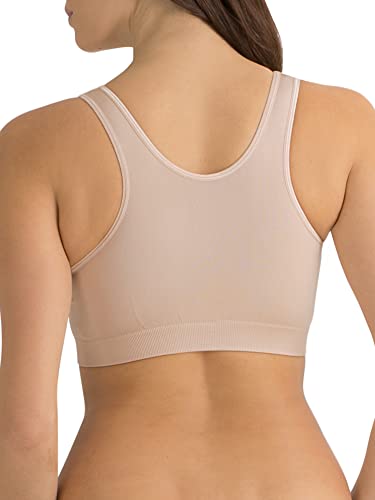 Fruit of the Loom Women's Seamless Pullover Bra – Soft Stretch Fabric with Built-in Cups2