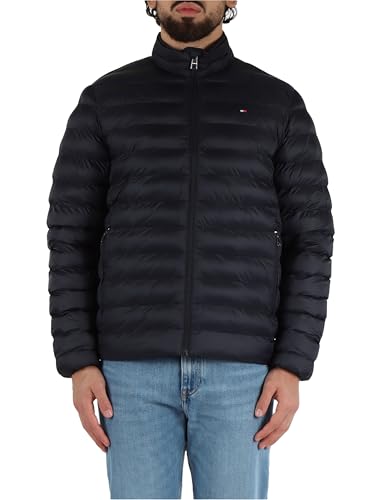 Tommy Hilfiger Veste recyclée compressible pour homme MW0MW39990 Autres vestes, bleu, M, Bleu (Desert Sky), M