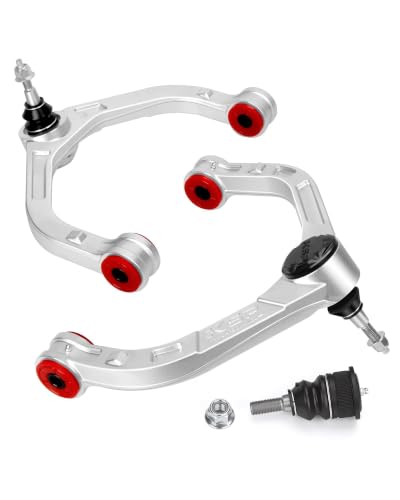 Image of KSP 2-4 inch Ram 1500 Forged Upper Control Arms, Adjustable Aluminum Front UCA Fit Dodge Ram 1500 2009-2022, 2pcs One-piece Design Silver Aftermarket Control Arms With Greasable Ball Joint