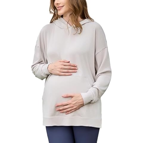 Ecavus Women's Oversized Maternity Hoodie Cover
