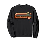 Breckenridge California Mountains Retro Vintage Design 70s Sweatshirt