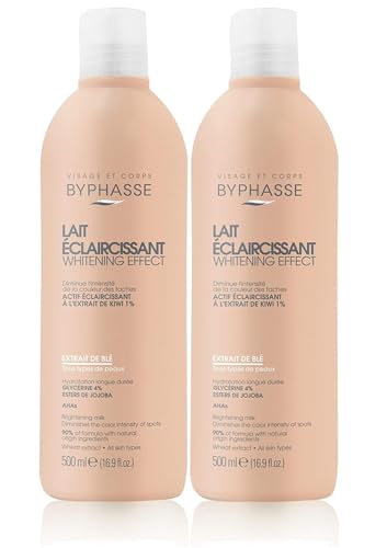 Byphasse - Lait éclaircissant à l'extrait de blé 500 ml x 2 unités - Pack Promoo