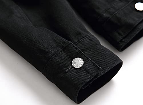 Lzler Men'S Fleece Jean Jacket Winter Cotton Sherpa Lined Denim Fur Trucker Jacket thumb #4
