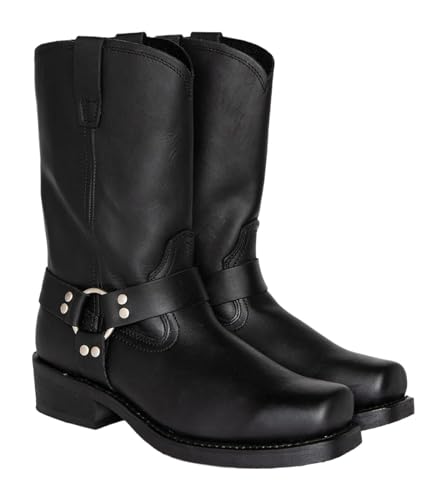 Men's Classic Western Cowboy Square Toe Embroidered Cowboy Boots Fashion Men's Boots