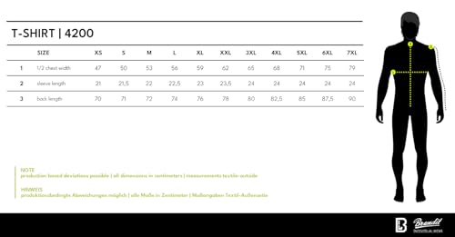 T-Shirt Di Brandit - Premium T-Shirt - S A 5XL - Uomo - Camouflage Grigio - 10