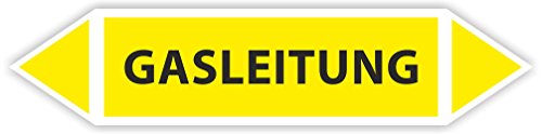Preisvergleich Produktbild Fließrichtung Rohrleitungskennzeichen mit beiden Ecken! (FL101 10 Stück)