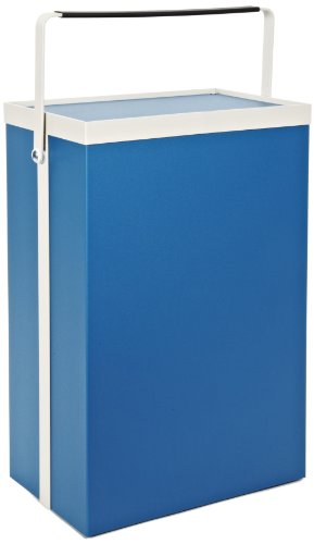 Flash Deals - 60% OFF BUD Industries TR-6103 Aluminum Small Cabinet with White Frame and Bail 18.75" L x 12" W, Royal Blue