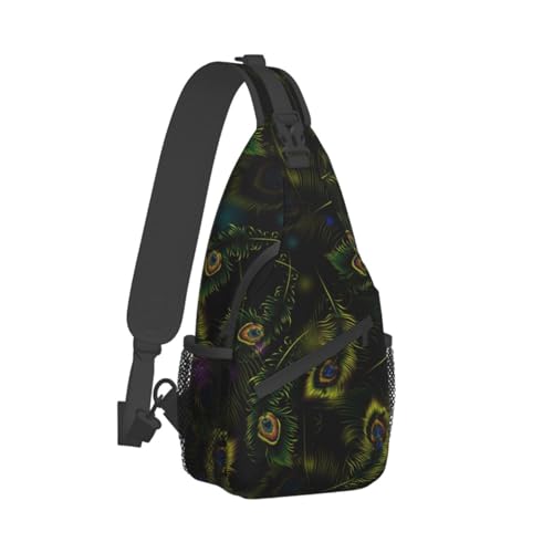 Peacock Shoulder Bag Cute Sling Backpack Daypack Casual Feather Hiking Bag Womens Backpack Bag Animal Bag2