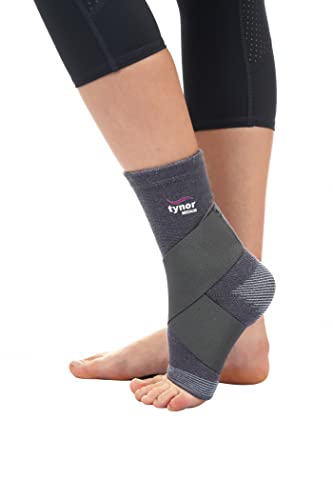 Tynor Ankle Binder, Grey, Small, 1 Unit