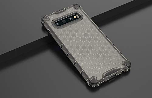 Image of Glasgow Back Case Cover for Samsung Galaxy S10 Shockproof Military Grade Back Case Back Cover - Black