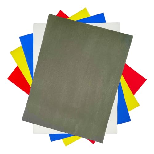 Saral Wax Free Transfer Paper Sampler Includes 1 Each of White Graphite, Yellow, Blue and Red