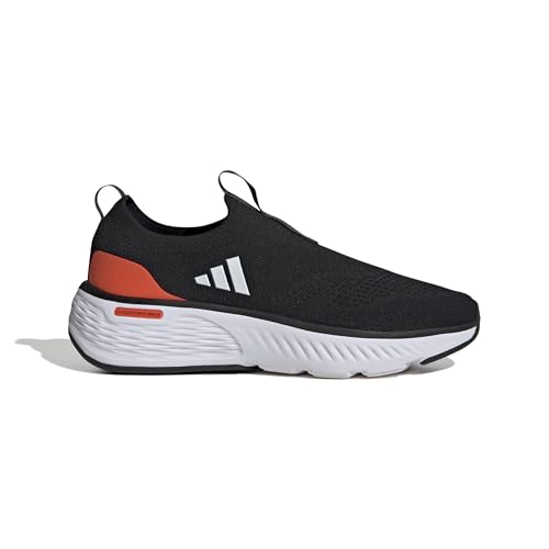 adidas Heren CLOUDFOAM GO SOCK SHOES, core black/Cloud white/solar red, 46 EU