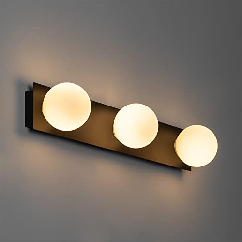 Applique murale 3 lumières L 480 mm Noir Moderne éclairage extérieur