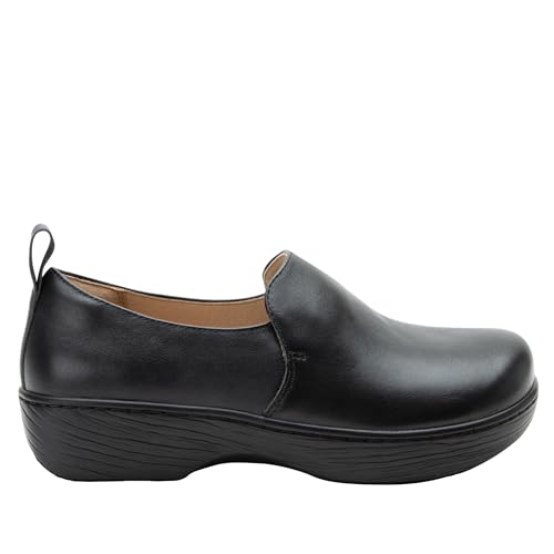 Image of Alegria Women's Origin Orygin Wood Grain Leather Slip On Clog