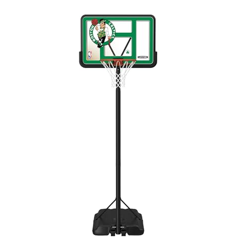 Image of Lifetime NBA Boston Celtics Portable Basketball Hoop, Adjustable Height 7.5-10 Ft, 44 Inch Shatterproof Fusion Backboard, Base with Wheels