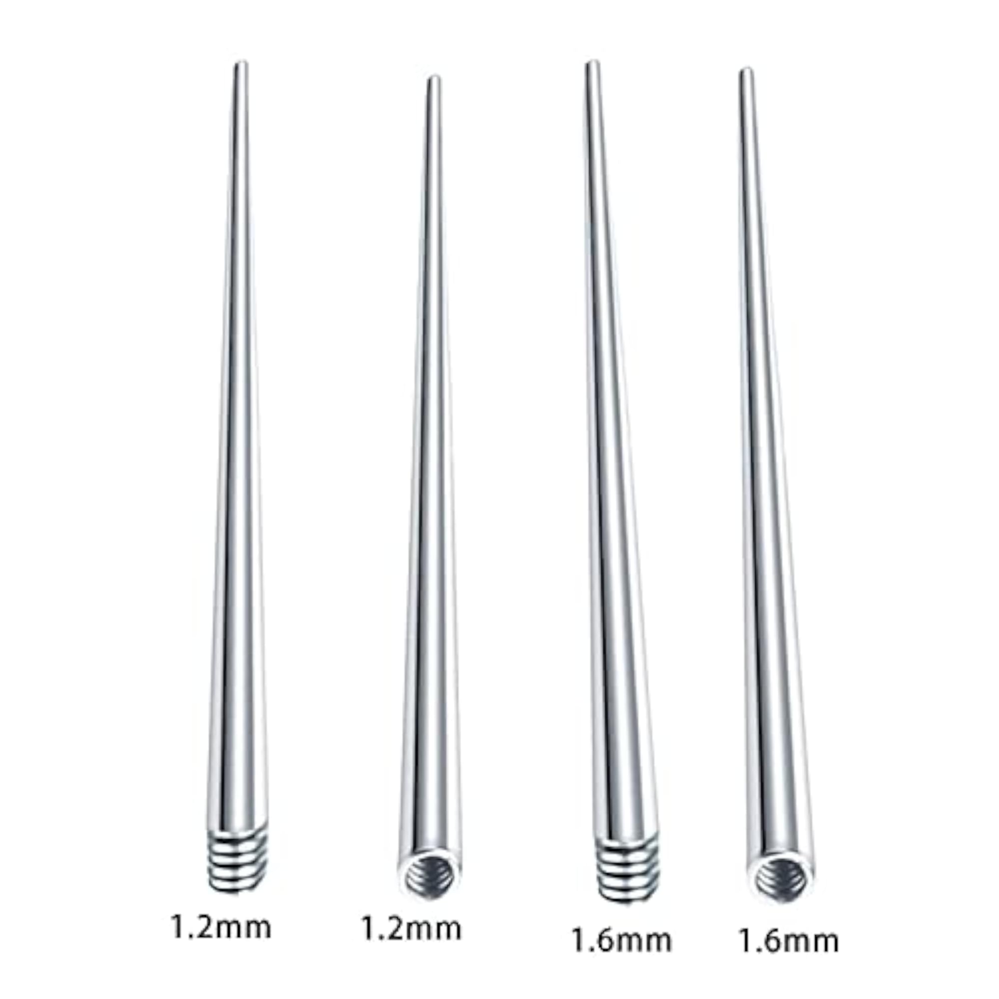 Stainless Steel Threaded Taper Piercing Tool for Ears