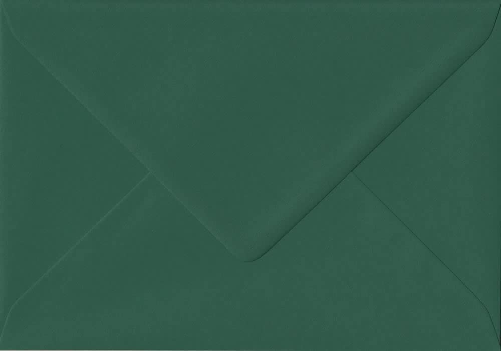Brooklands Green Gummed A5 Dark Green Envelopes. 120gsm Paper. 152mm x 216mm. Banker Style Envelope. Pack of 25.