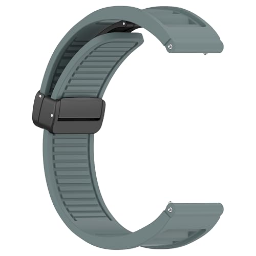 Image of ACM Watch Strap 22mm for Universal 22mm Size Replacement Strap Smartwatch | Silicone Belt Magnetic Clasp Band