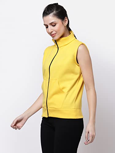 Image of UZARUS Women's Half Sleeves Cotton Fleece Premium Jacket