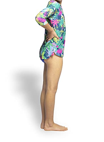 Girl Modest Tznius Rashguard for Girls, 3/4 Sleeve UPF 50+ Sun Protection2