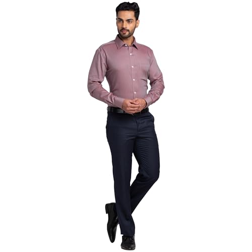 Image of Park Avenue Regular Fit Pure Cotton Structure Pattern Ainsley Collar Formal Shirt