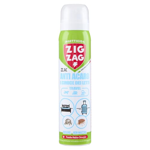 Zig Zag Spray Antiacaro e Anticimice per Materassi e Tessuti,