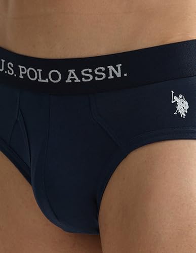 Image of U.S. Polo ASSN. Mens OEB11 Elasticized Waist Underwear Briefs - Pack of 2