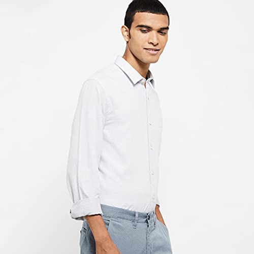 Image of Max Men's Solid Smart Casual Regular Fit Shirt