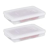 2-Pack Lunch Meat Containers, With Lids Airtight Cold Cuts Cheese Deli Meat Food Storage Container, Used to Store Deli Meats, Luncheon Meats and Cheeses in Refrigerators and Freezers