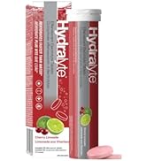 HydraLyte Effervescent Electrolyte Tablets - Cherry Limeade, Low Sugar Electrolytes Formulated to...