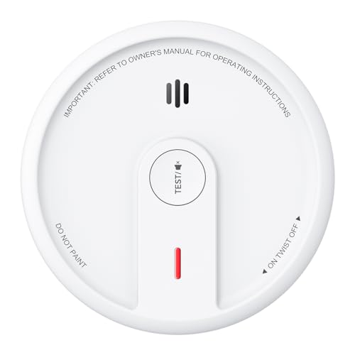 X-Sense Rauchmelder 10 Jahre Batterie, kompakter Feuermelder mit LED-Anzeige & Stummschalt-Taste, XS0E-SN, 1 Stück
